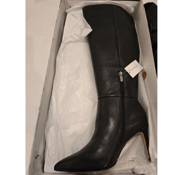 Nine West Richy Heeled Boots in Black NEW Size 8.5 M Wide Calf - Picture 7 of 8